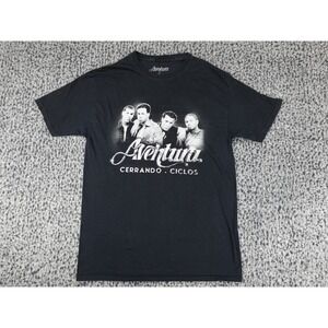 Aventura T-Shirt Mens Medium Black Cerrando Ciclos 2024 Tour Graphic Tee